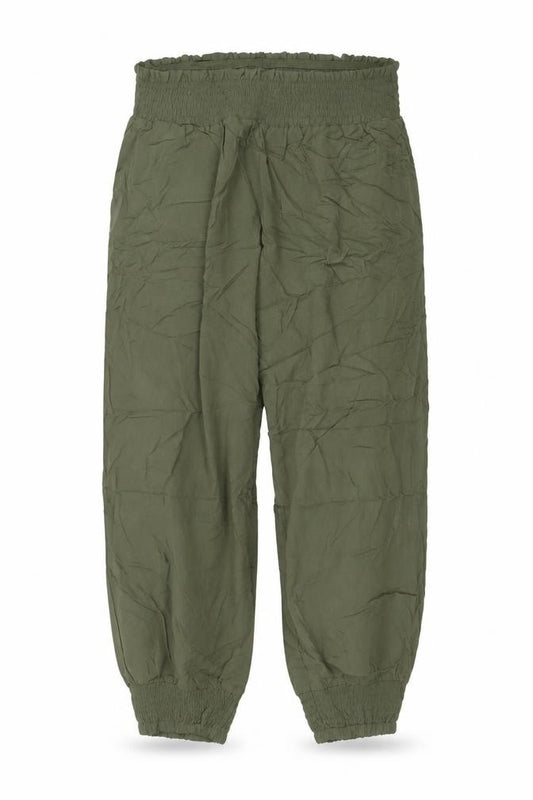 Yours Women Green UK 18 Viscose Harem Trousers Elasticated Drawstring