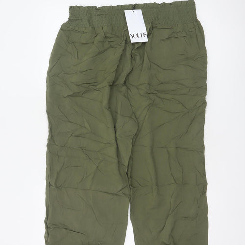 Yours Women Green UK 18 Viscose Harem Trousers Elasticated Drawstring