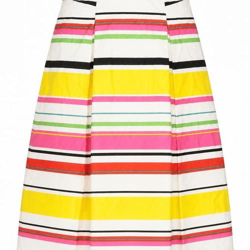 Esprit Women’s Multicoloured UK 14 Striped A-Line Knee Skirt
