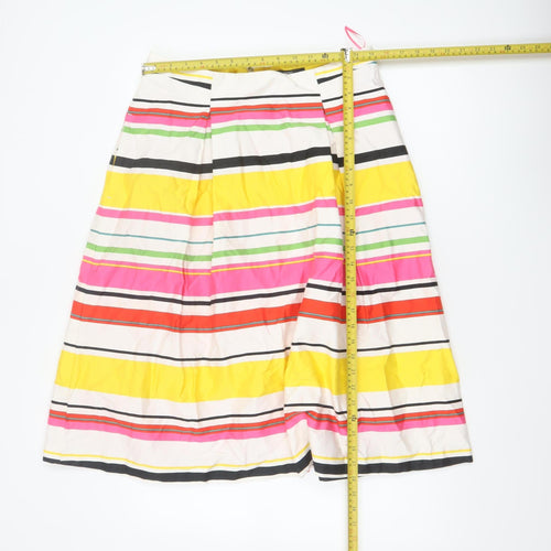Esprit Women’s Multicoloured UK 14 Striped A-Line Knee Skirt