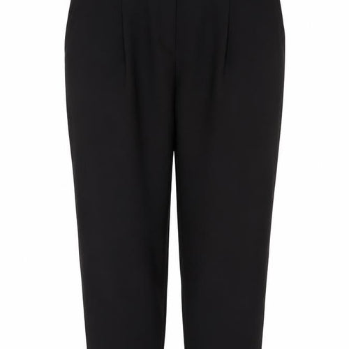New Look Women’s Black UK 16 Tapered Tie Belt Dress Trousers