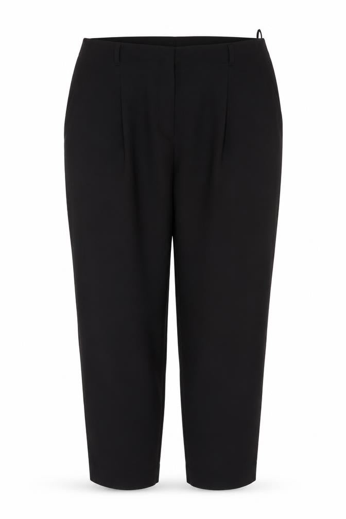 New Look Women’s Black UK 16 Tapered Tie Belt Dress Trousers