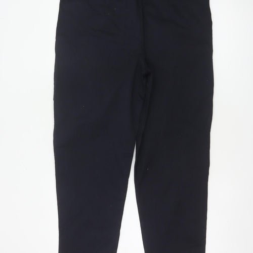 Zara Women Black UK 14 Carrot Fit Tapered Tailored Trousers