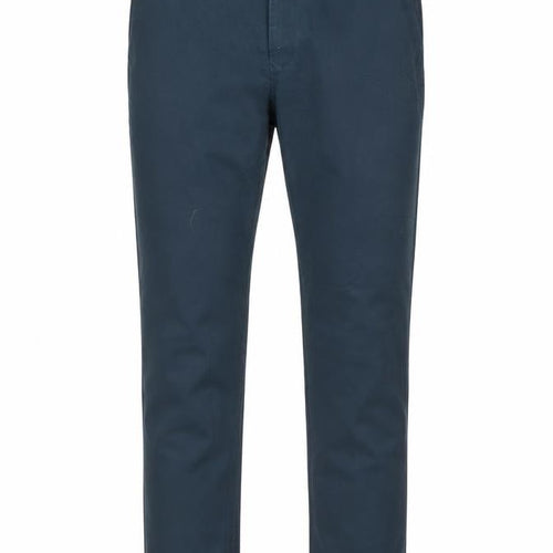 Next Men's Blue 32L Slim Stretch Chino Trousers Cotton