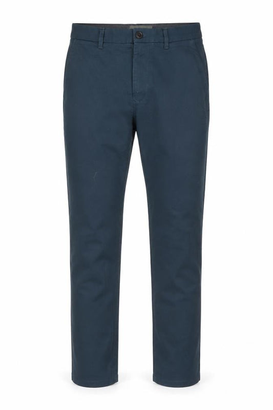 Next Men's Blue 32L Slim Stretch Chino Trousers Cotton