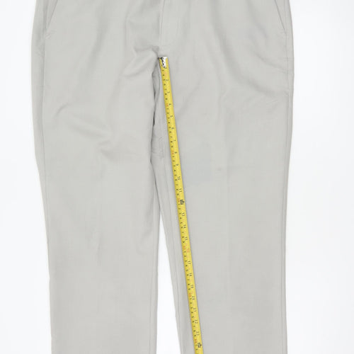 Marks & Spencer Men's Grey 40R Regular Fit Dress Trousers