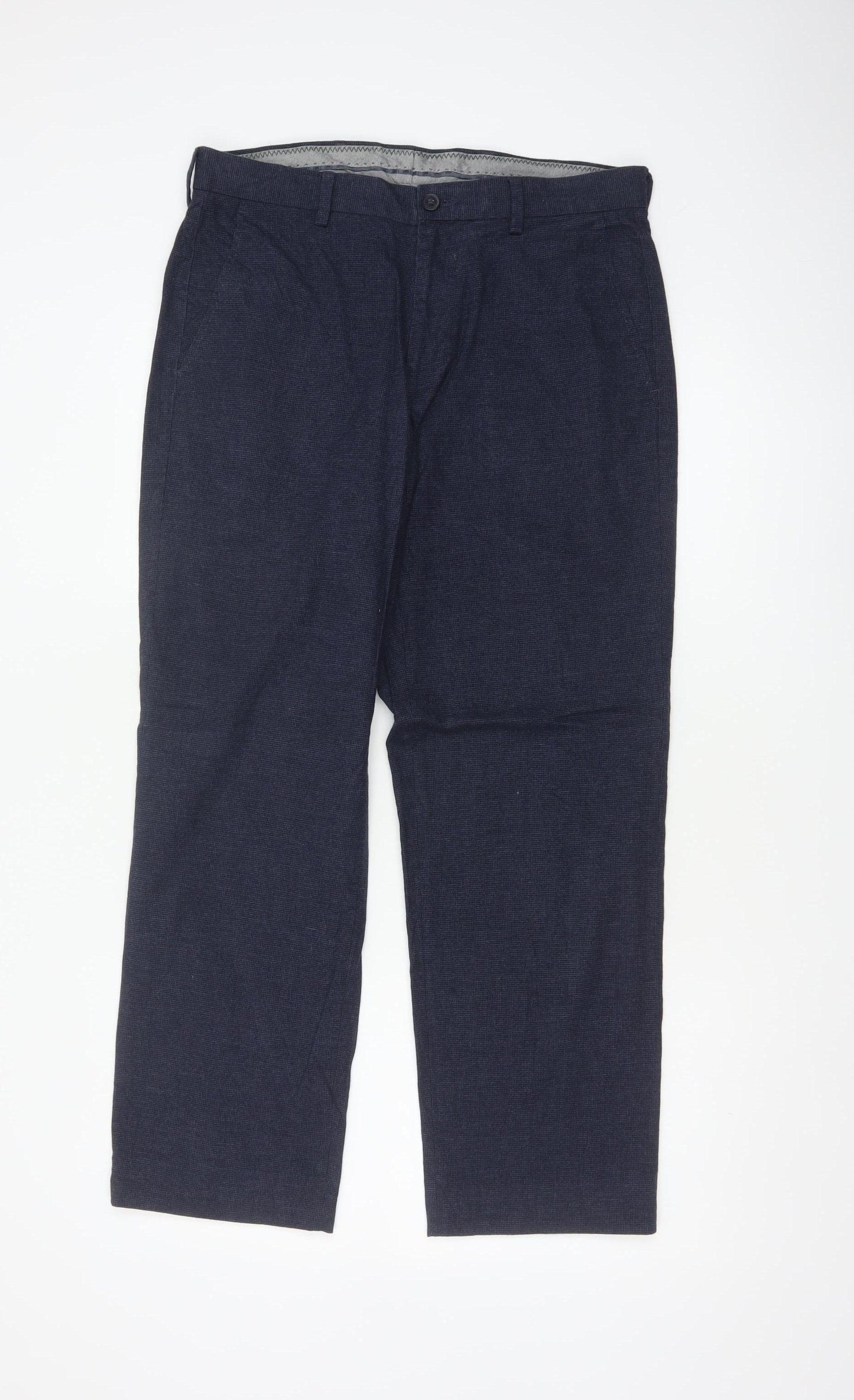 Marks and Spencer Men’s Blue 32/29 Regular Straight Chino Trousers