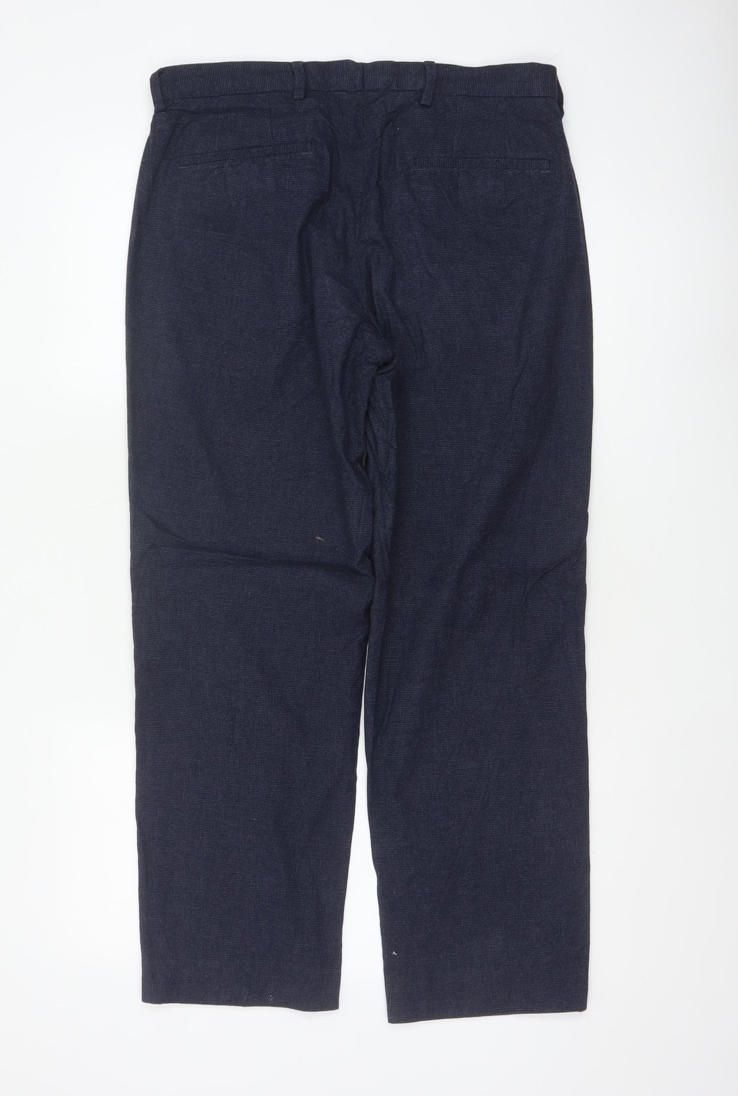 Marks and Spencer Men’s Blue 32/29 Regular Straight Chino Trousers