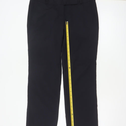 Brook Taverner Womens Black UK 14 Straight Tailored Dress Pants