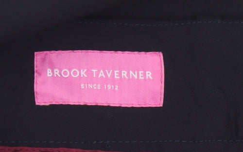 Brook Taverner Womens Black UK 14 Straight Tailored Dress Pants