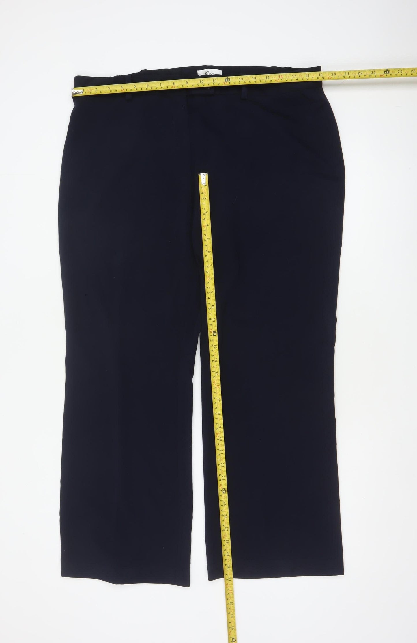 Klass Women’s Navy Size 18 Wide-Leg Smart Stretch Trousers