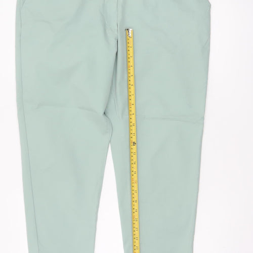 Marks and Spencer Women’s Sea Green UK 16 Short Tapered Chino Trousers