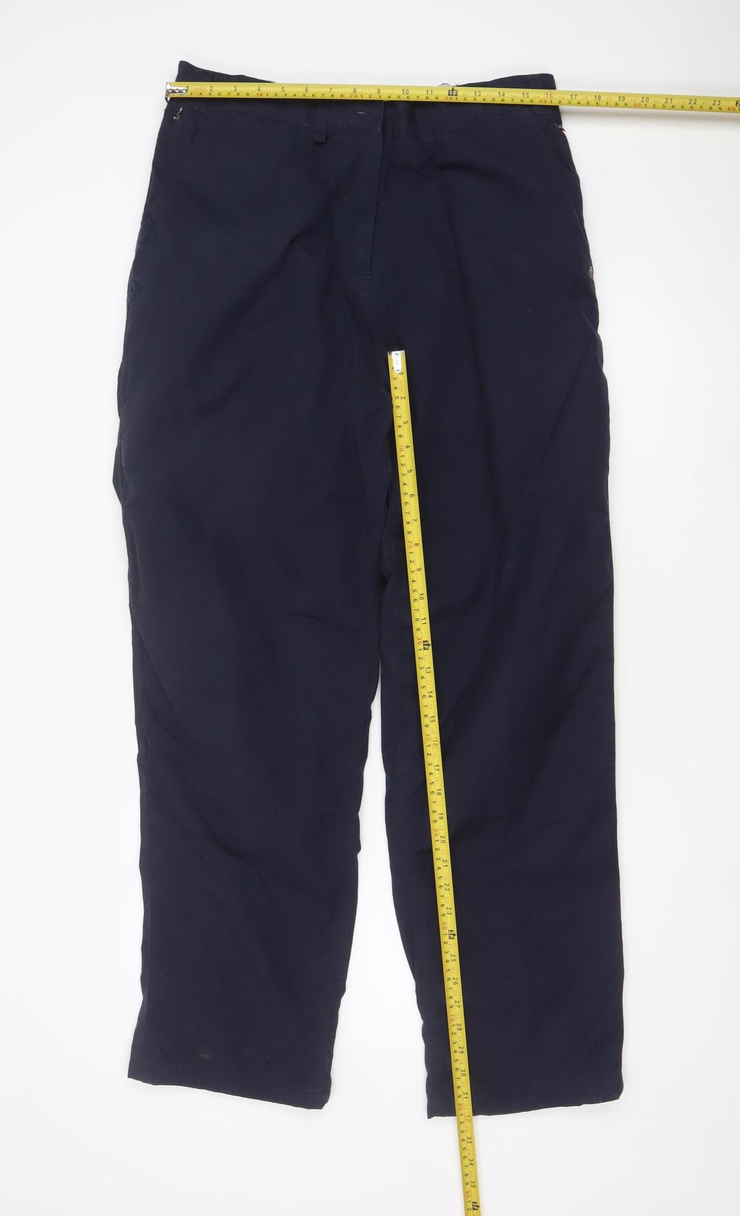 Craghoppers Kiwi Womens Blue UK 16 Regular Straight Outdoor Trousers