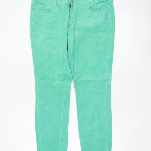 Old Navy Women's Green Corduroy Skinny Trousers Size 16