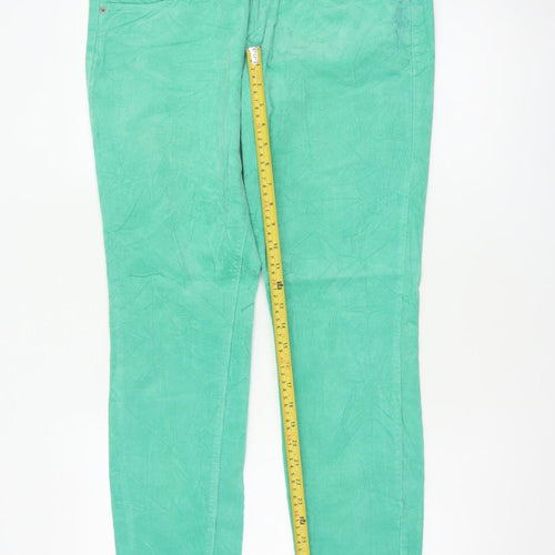Old Navy Women's Green Corduroy Skinny Trousers Size 16