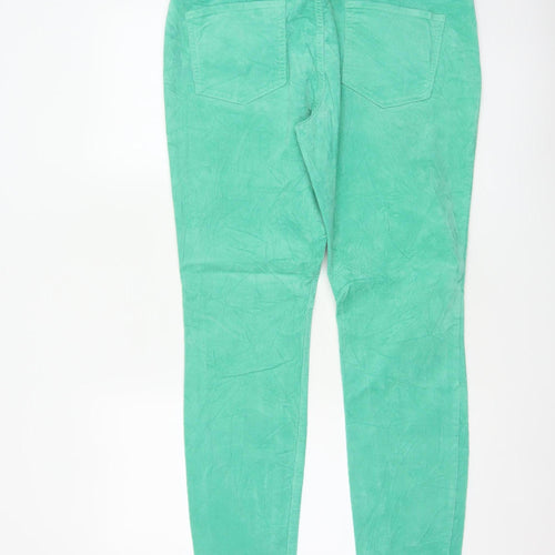 Old Navy Women's Green Corduroy Skinny Trousers Size 16