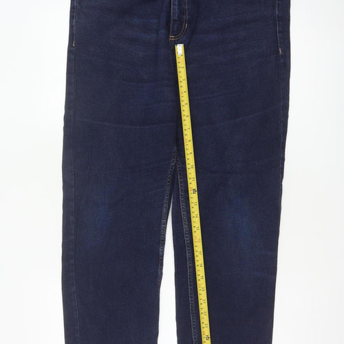 Marks and Spencer Women Blue UK 16 Straight Regular Stretch Jeans