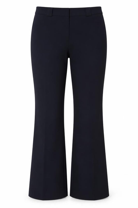 Marks & Spencer Women’s Navy Blue UK 12 Short Flared Tailored Trousers