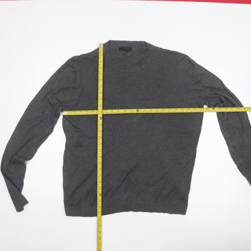 ASOS Men’s Grey L Cotton Blend Crew Neck Pullover Jumper