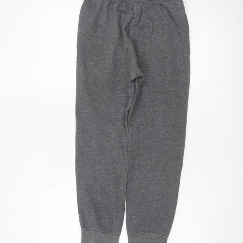 Converse Boys Grey Sweatpants Joggers 10-12 Years M Logo Fleece