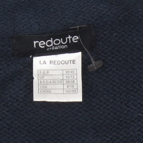 La Redoute Women Blue UK 10/12 Military Button Knit Cardigan