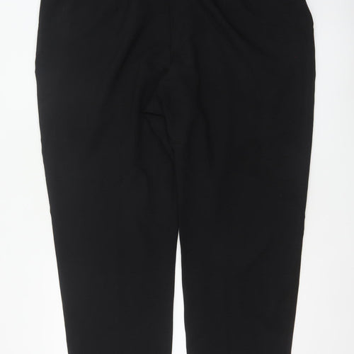 Marks and Spencer Women Black Size 24 Short Straight Dress Trousers