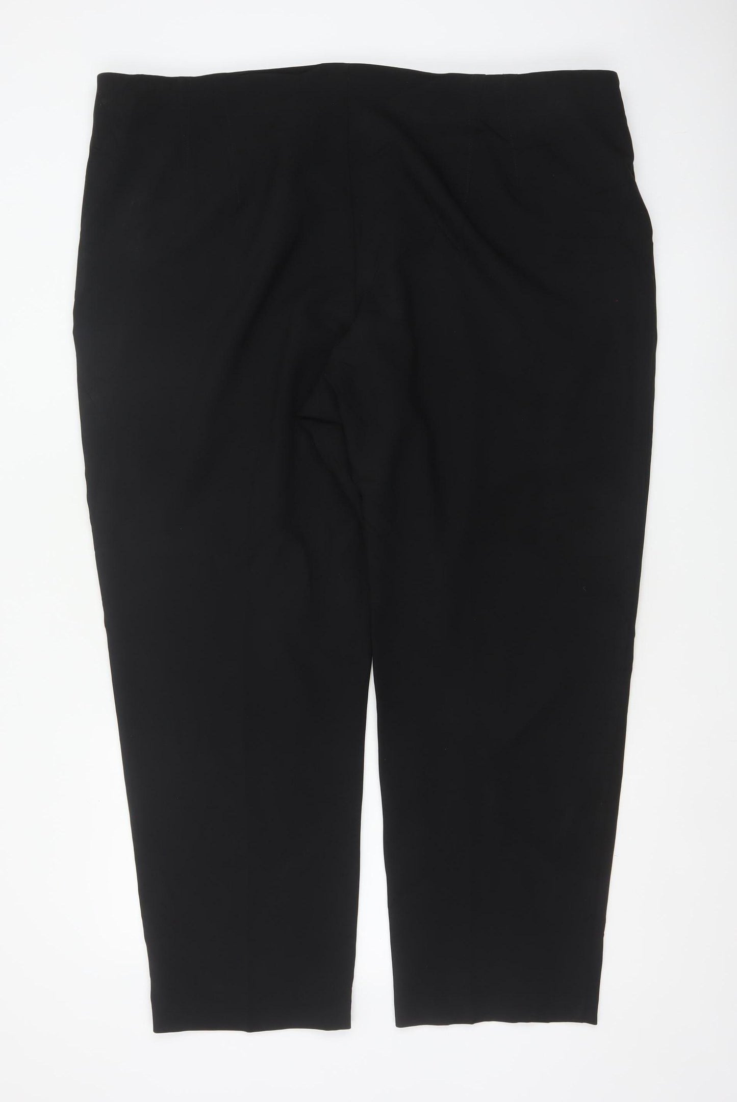 Marks and Spencer Women Black Size 24 Short Straight Dress Trousers