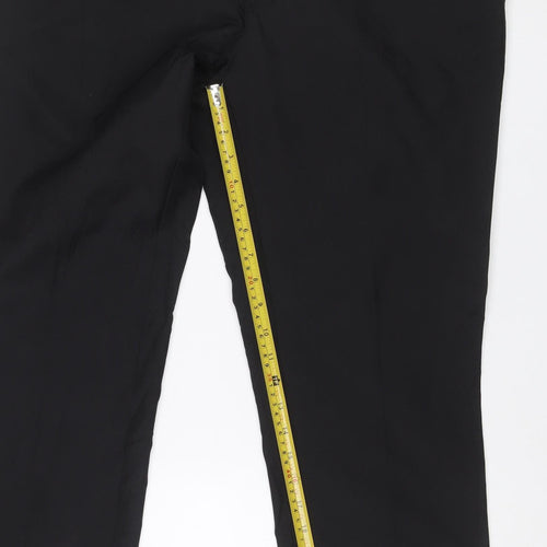 Marks & Spencer Men's Black 36 Regular Slim Fit Dress Trousers