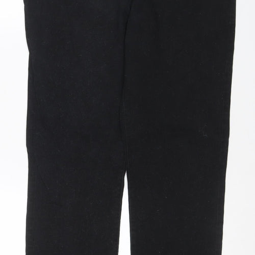 Palm Grove Men’s Black 36 Regular Straight Stretch Chino Trousers