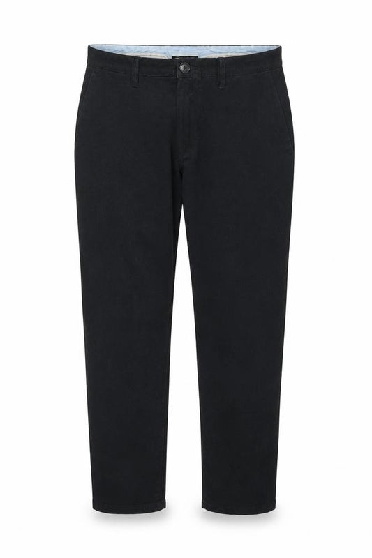 Palm Grove Men’s Black 36 Regular Straight Stretch Chino Trousers