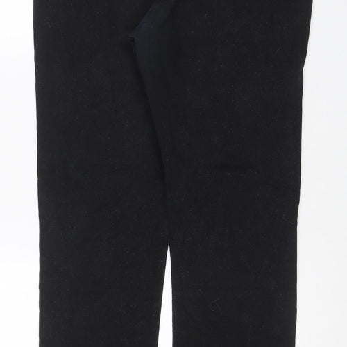 Palm Grove Men’s Black 36 Regular Straight Stretch Chino Trousers