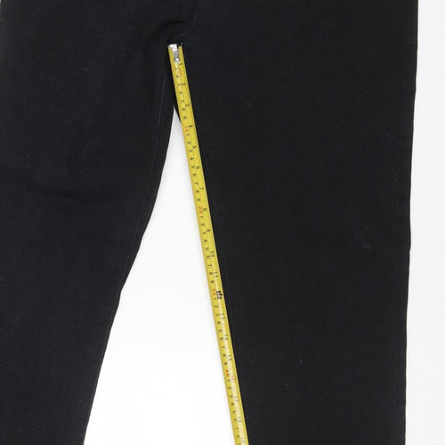 Palm Grove Men’s Black 36 Regular Straight Stretch Chino Trousers