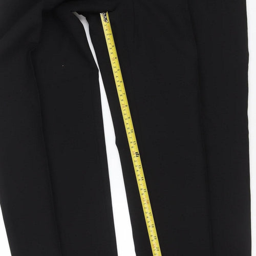 Balmain Men’s Black 34L Wool Straight Dress Trousers 34W 34L
