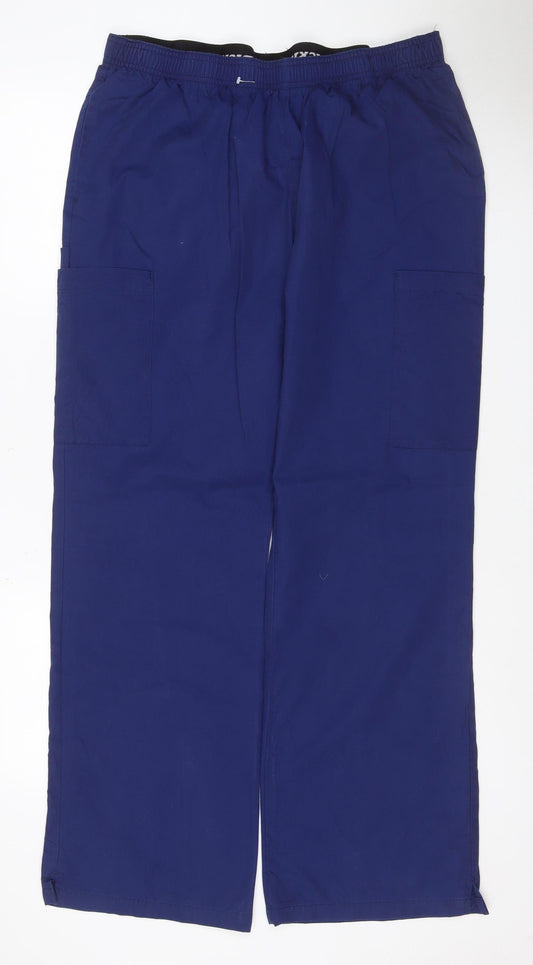 Dickies Men’s Blue XL Cargo Trousers Drawstring Workwear