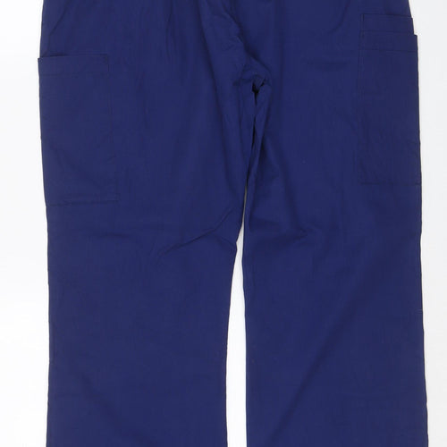 Dickies Men’s Blue XL Cargo Trousers Drawstring Workwear
