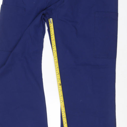 Dickies Men’s Blue XL Cargo Trousers Drawstring Workwear