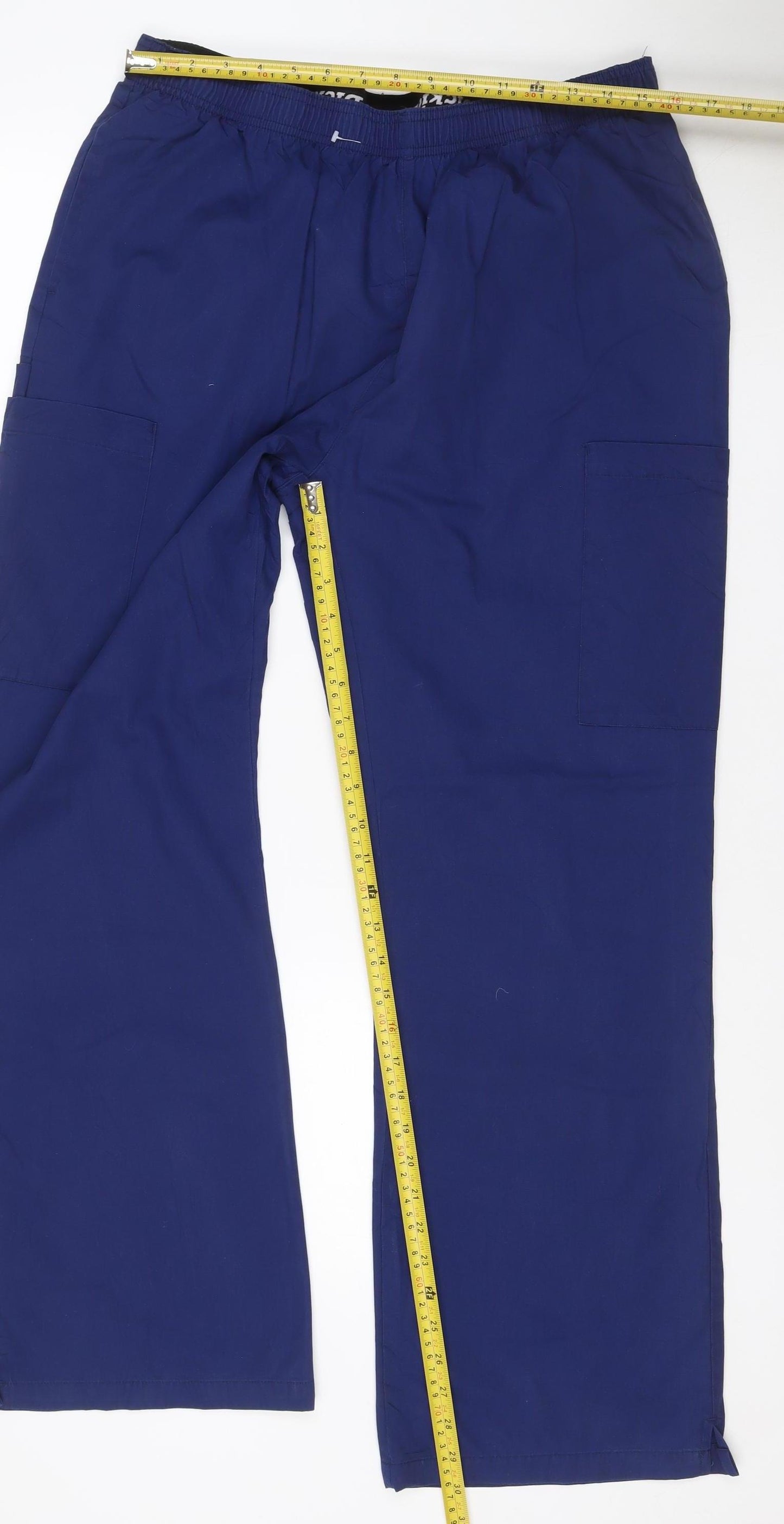 Dickies Men’s Blue XL Cargo Trousers Drawstring Workwear