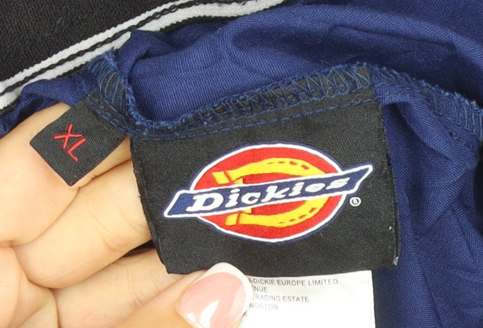 Dickies Men’s Blue XL Cargo Trousers Drawstring Workwear