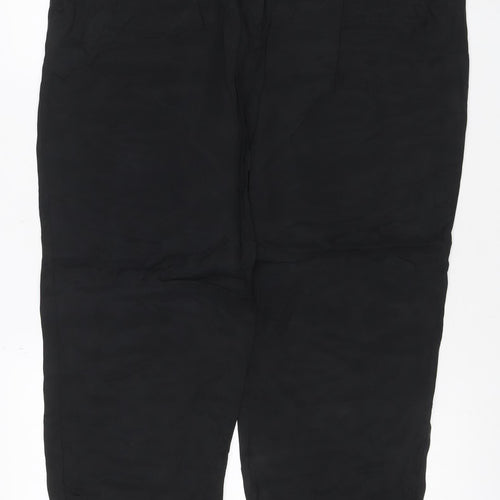 Autograph Women’s Black Size 14 Cupro Tapered Trousers