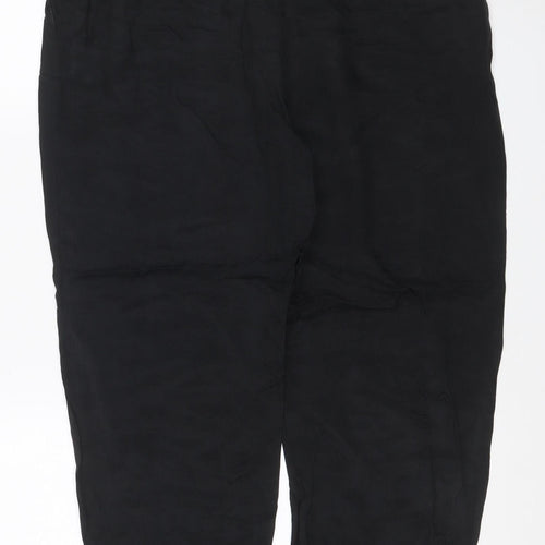 Autograph Women’s Black Size 14 Cupro Tapered Trousers