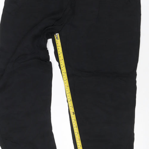 Autograph Women’s Black Size 14 Cupro Tapered Trousers