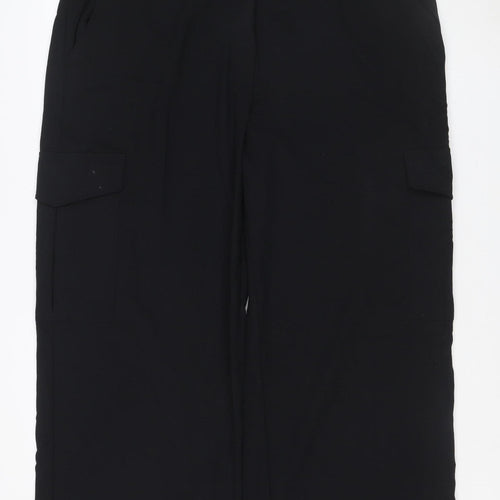 M&S Women’s Black Size 20 Short Straight Leg Cargo Trousers