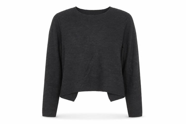 FatFace Women’s Black UK 8 Wrap Knit Long Sleeve Jumper