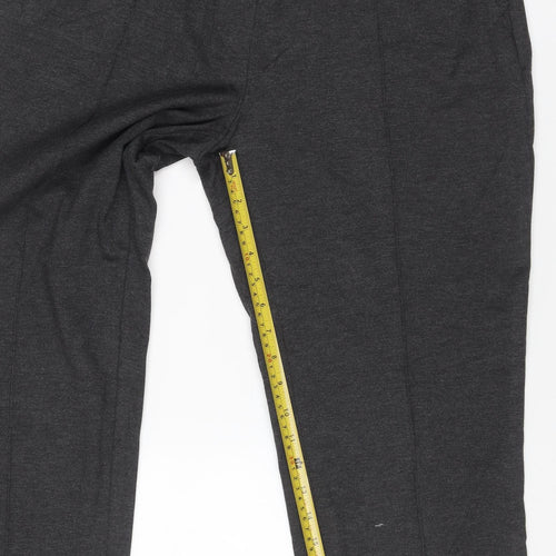 Marks and Spencer Women Grey Size 16 Stretch Straight Trousers