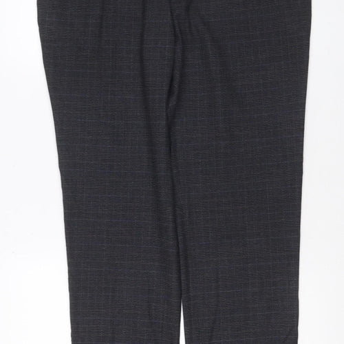 Marks & Spencer Men’s Black 36 Slim Fit Wool Blend Dress Trousers