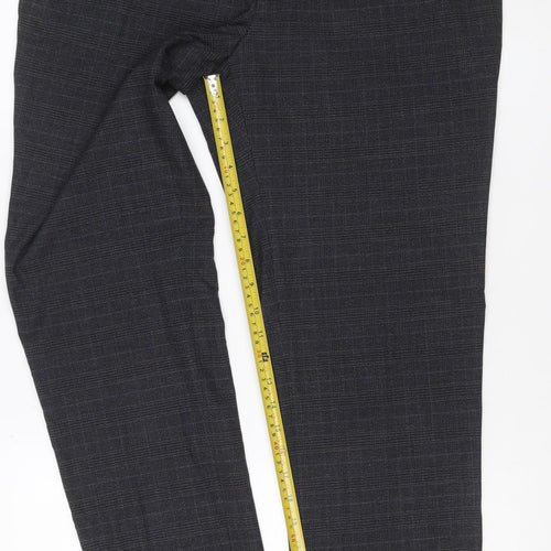 Marks & Spencer Men’s Black 36 Slim Fit Wool Blend Dress Trousers