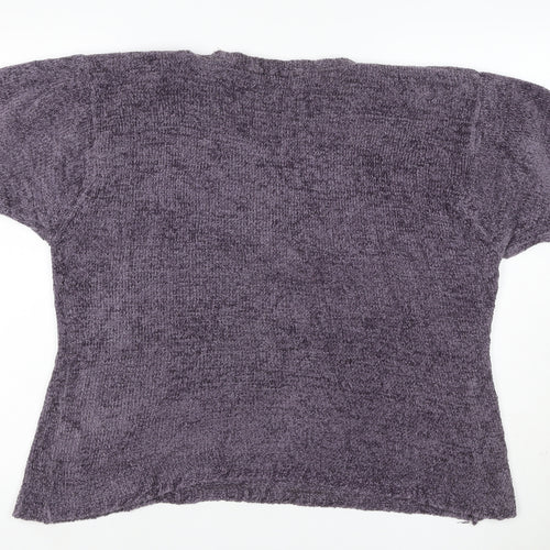 Berkertex Women Grey Size 18 Short Sleeve Dolman Knit Jumper