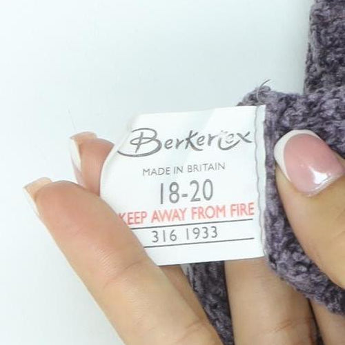 Berkertex Women Grey Size 18 Short Sleeve Dolman Knit Jumper