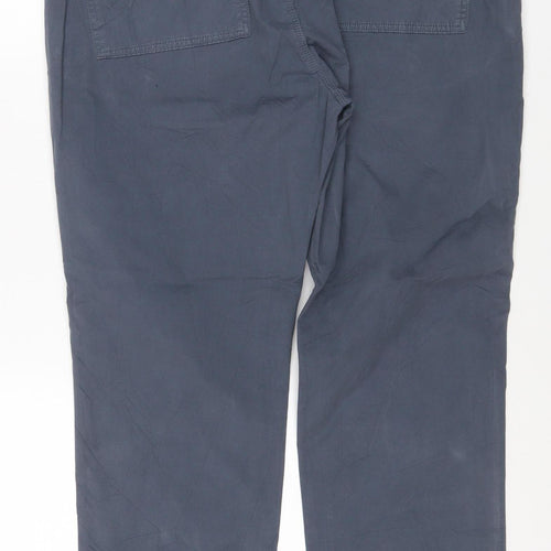 Marks & Spencer Men's Blue 40 Cotton Chino Trousers 40W 29L