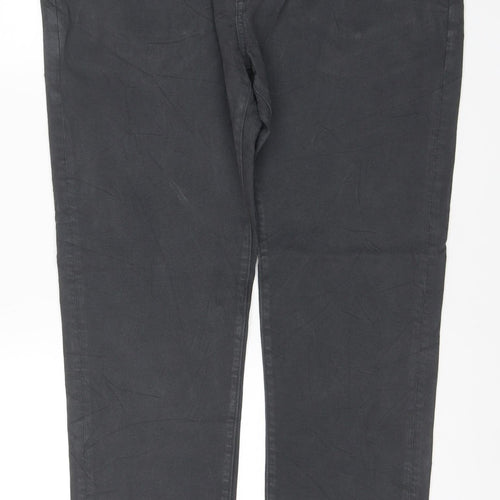 M&S Men’s Black Slim Fit 40/33 Stretch 5 Pocket Trousers